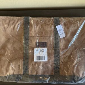 LL Bean Large Waxed Canvas Tote Bag
